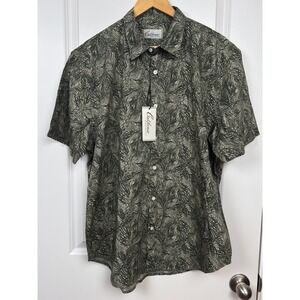 California Shirt Co. 1976 Yarn Die Button Down Shirt Tropical Sage Green XL NWT